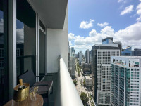 Private Studio at Icon Residences, Brickell, Miami, Free Luxury Amenities, Smart TV, High-Speed internet