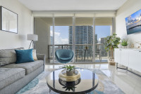 Great Apartment, Miami River and the Biscayne Bay View. Brickell, Miami