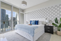 Great Apartment, Miami River and the Biscayne Bay View. Brickell, Miami