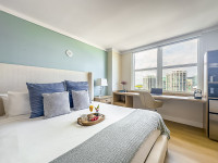 Great Bay View from Corner Apartment in Arya, Miami. FREE Parking, Gym, WI-FI