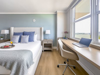 Great Bay View from Corner Apartment in Arya, Miami. FREE Parking, Gym, WI-FI