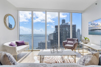Overlooking the Ocean, 2/2 Property, Free Wi-Fi, SPA. Brickell, Miami