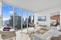Overlooking the Ocean, 2/2 Property, Free Wi-Fi, SPA. Brickell, Miami