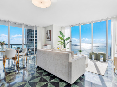 Panoramic Bay Views. Unobstructed!  Corner Apartment by Designer K. Wearstler. Brickell, Miami