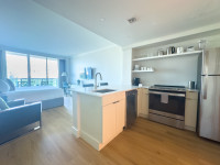 Studio with Bay View and Full Kitchen, King-Size Bed. FREE Pool, Parking, Wi-Fi