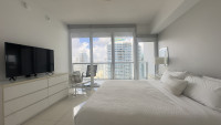 Miami River and the Biscayne Bay Views. Brickell, Miami
