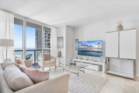 Ocean, River and Pool Views from Boutique Icon Brickell Apartment. FREE Amenities