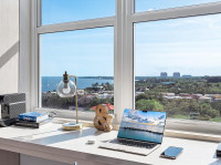 Best Bay View from Private Apartment in Arya, Miami. FREE Parking, Gym, WI-FI