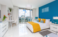 Private Modern Studio at Icon Residences, Brickell, Miami, Free Luxury Amenities, Smart TV, High-Speed internet