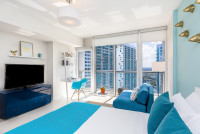 Brickell, Miami in Style. Design Studio. Free Pool, Gym, Wi-Fi