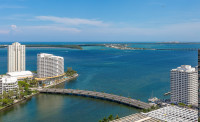 Unobstructed Bay Views from Corner Apartment at Icon Brickell Residences, Brickell, Miami