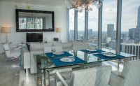 Great View of Key Biscayne & Miami River From Corner Apartment at Icon Residences, Miami