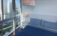 Great View of Key Biscayne & Miami River From Corner Apartment at Icon Residences, Miami