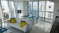 Great View of Key Biscayne & Miami River From Corner Apartment at Icon Residences, Miami