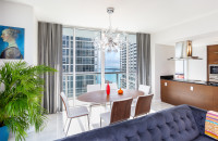 45 Floor, Great River & Sea View From Corner Condo Above Icon Residences, Brickell, Miami