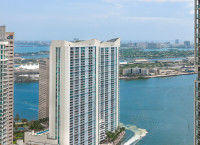 45 Floor, Great River & Sea View From Corner Condo Above Icon Residences, Brickell, Miami