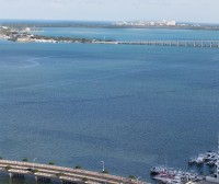 Great View of Key Biscayne & Miami River From Corner Apartment at Icon Residences, Miami