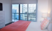 Great View of Key Biscayne & Miami River From Corner Apartment at Icon Residences, Miami