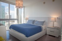 Great View of Key Biscayne & Miami River From Corner Apartment at Icon Residences, Miami