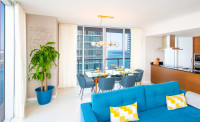 Corner Apartment with Great View of Key Biscayne & Miami River, Icon Brickell Residences