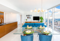 Corner Apartment with Great View of Key Biscayne & Miami River, Icon Brickell Residences