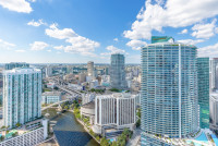 Corner Apartment with Great View of Key Biscayne & Miami River, Icon Brickell Residences