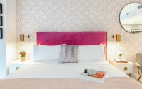 Studio with Full Kitchen, King-Size Bed + Futon Twin