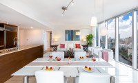 Key Biscayne and Miami River Views from Corner Apartment at Icon Residences. Brickell, Miami
