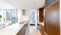 Key Biscayne and Miami River Views from Corner Apartment at Icon Residences. Brickell, Miami