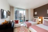 Key Biscayne and Miami River Views from Corner Apartment at Icon Residences. Brickell, Miami