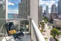 Front Bay View and City View. Newly refurbished Apartment at Icon Private Residences, Brickell, Miami