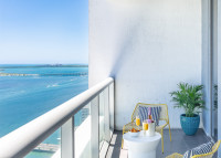 Breathtaking Views of Biscayne Bay and Miami River. Icon Brickell Residences.