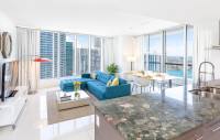 Breathtaking Views of Biscayne Bay and Miami River. Icon Brickell Residences.