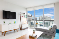 Upscale Apartment at the Best Place in Miami. Icon Brickell. Free SPA, Gym, Saunas, WI-FI