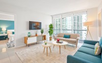 New Apartment in the Best area in Miami. Icon Brickell. Free SPA, Gym, Sauna, Wi-Fi, Smart TV