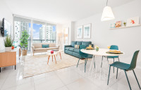 New Apartment in the Best area in Miami. Icon Brickell. Free SPA, Gym, Sauna, Wi-Fi, Smart TV