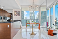 New!! Corner Unit, Miami River & City view, Brickell, Free Wi-Fi, Pool, Gym