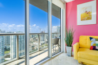 New Apartment. Brickell. River & City View. Free SPA, WI-FI, Pool, Gym