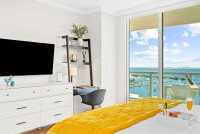 Great Bay View from Private Apartment in Arya, Miami. FREE Parking, Gym, WI-FI