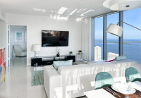 Unobstructed View of the Bay from Corner Apartment. Icon Residences, Brickell, Miami