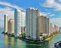 Great View of Key Biscayne & Miami River From Corner Apartment at Icon Residences, Miami