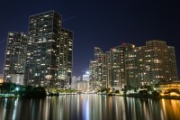 Great View of Key Biscayne & Miami River From Corner Apartment at Icon Residences, Miami